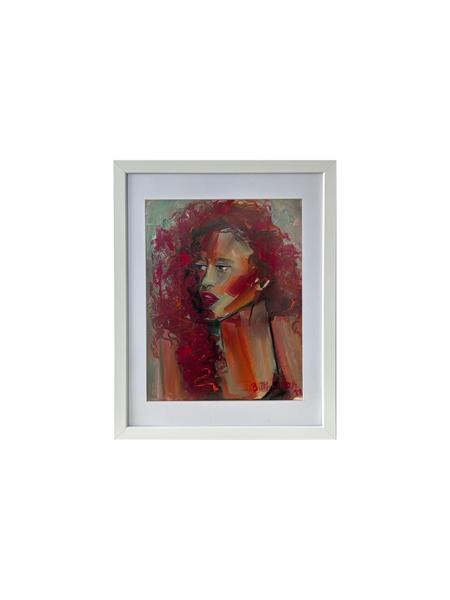 #: 12024060039<br>Subject: Portrait<br>Size: 33X43 cm<br>Frame: Framed<br>Medium: Oil Painting on Paper<br>Year: 2022<br><FONT color=red>Sold</FONT>